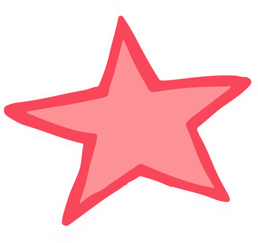 The Beauty of Imperfection Pink-Red Stars with Brunette Braided Hair